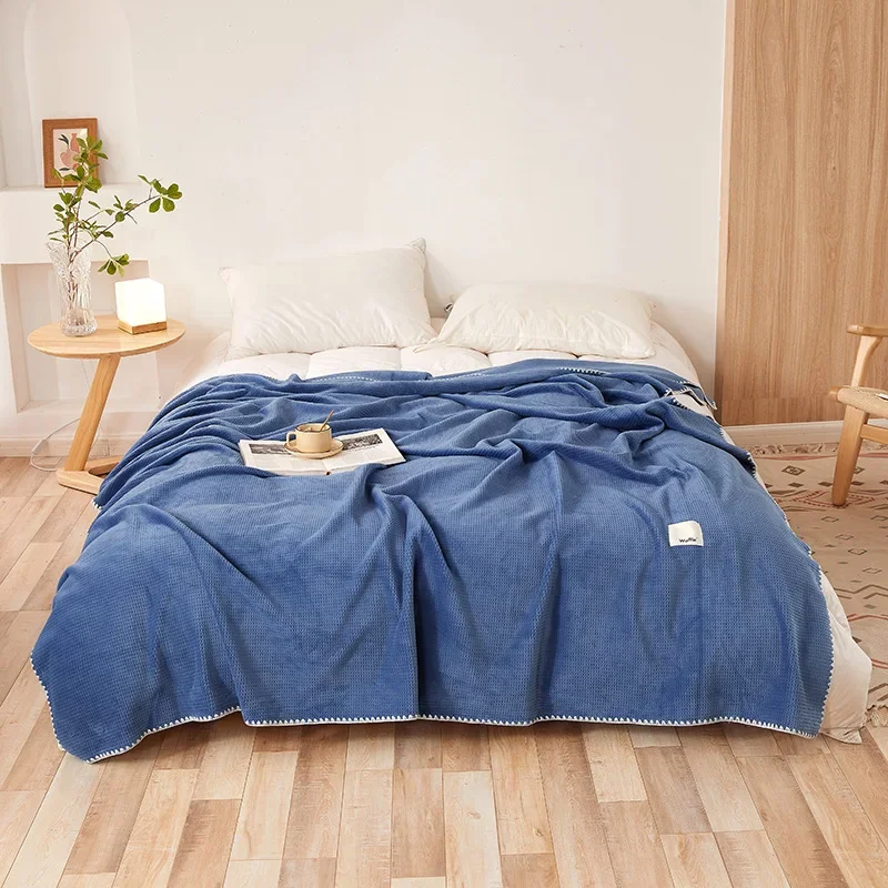 1pcs Solid Color Throw Blanket Perfect Stay Warm and Stylish with Our Milk Velvet for Office Naps and Cool Nights