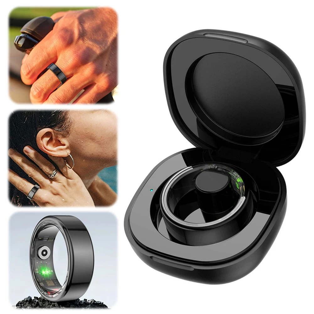 무선 충전 케이스 교체 충전기 케이스 크래들 도크 스테이션, R02, R03, R06 스마트 링용, 200mAh