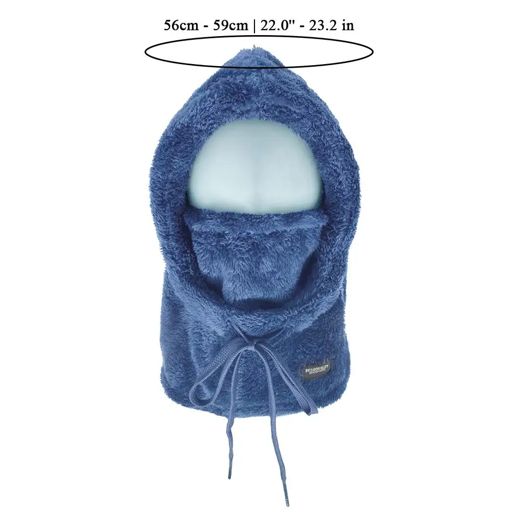 Adjustable Balaclava Thermal Windproof Ski Hood Solid Color Cycling Windproof Cap Outdoor Warm Cycling Neck Cover Full Face Mask