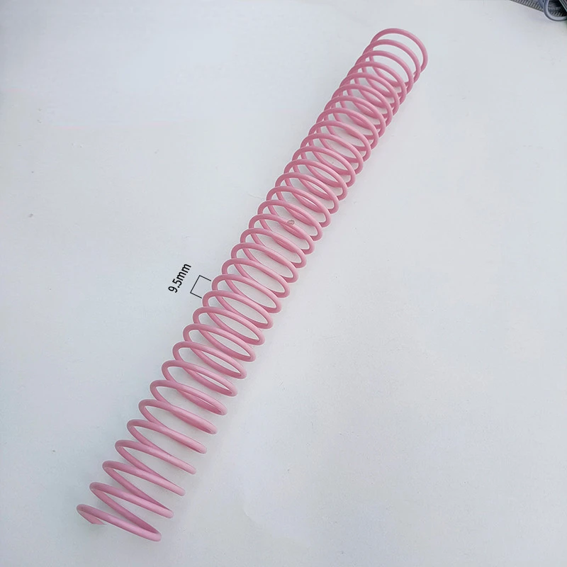 Imagem -02 - Bobina Espiral Plastic Binding Spring Loose-leaf Coil Anel de Borracha Notebook Snake 30 Buracos 40 mm 10 Pcs