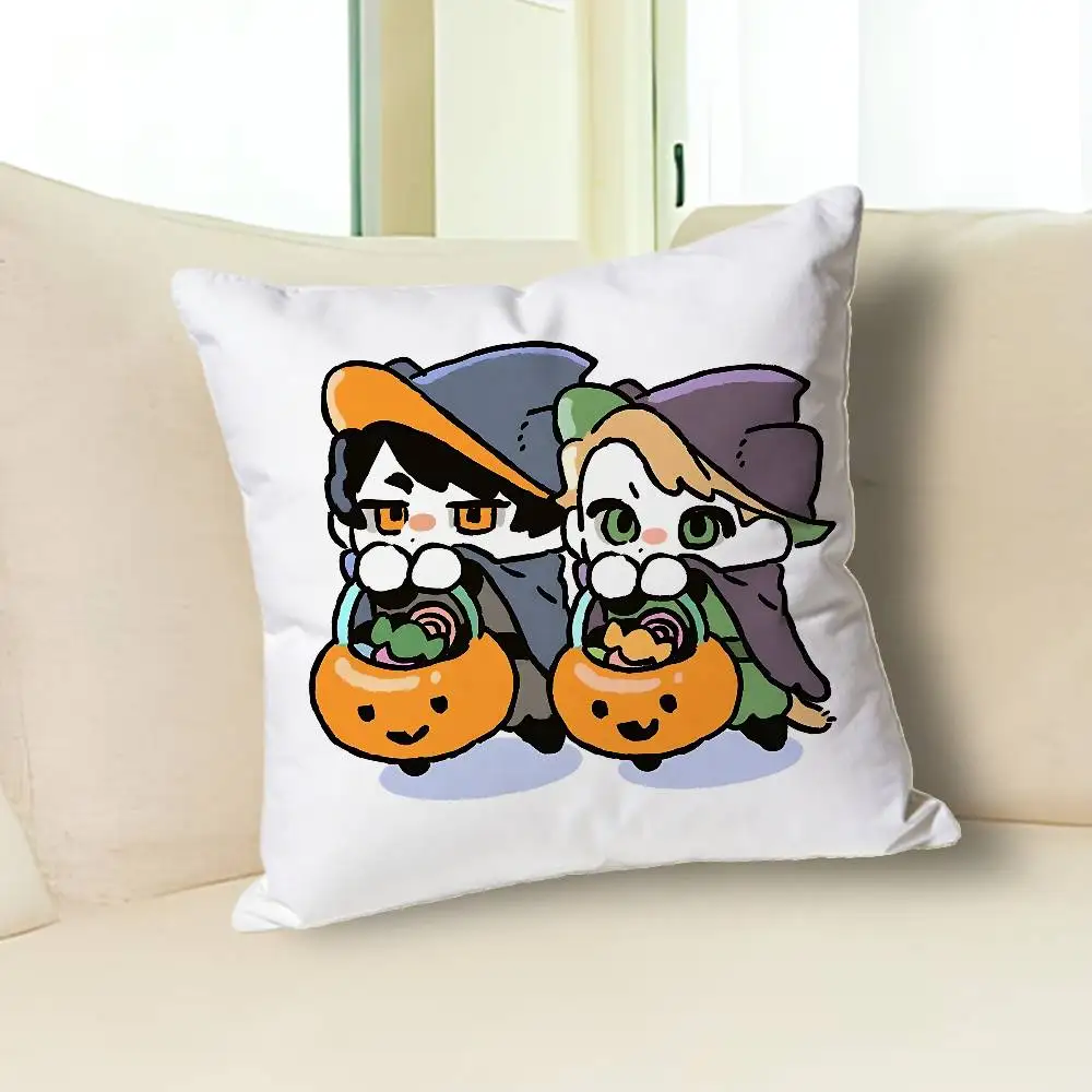 M-Morro and L-Lloyd Garmadon Polyester Printed Pillow Cover Square 30 40 45 50 60 65 cm Soft for Sofa Bed Car Home Decor