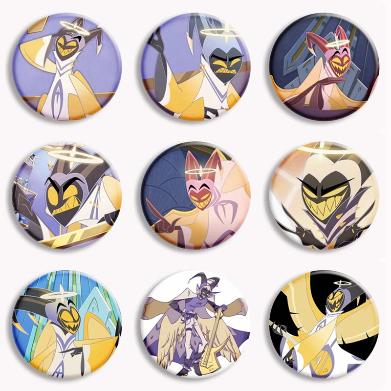 Anime Helluva Boss Same Series Adam Button Pin Character Cartoon Brooch Badge Bag Decor Fans Collect Friends Gifts