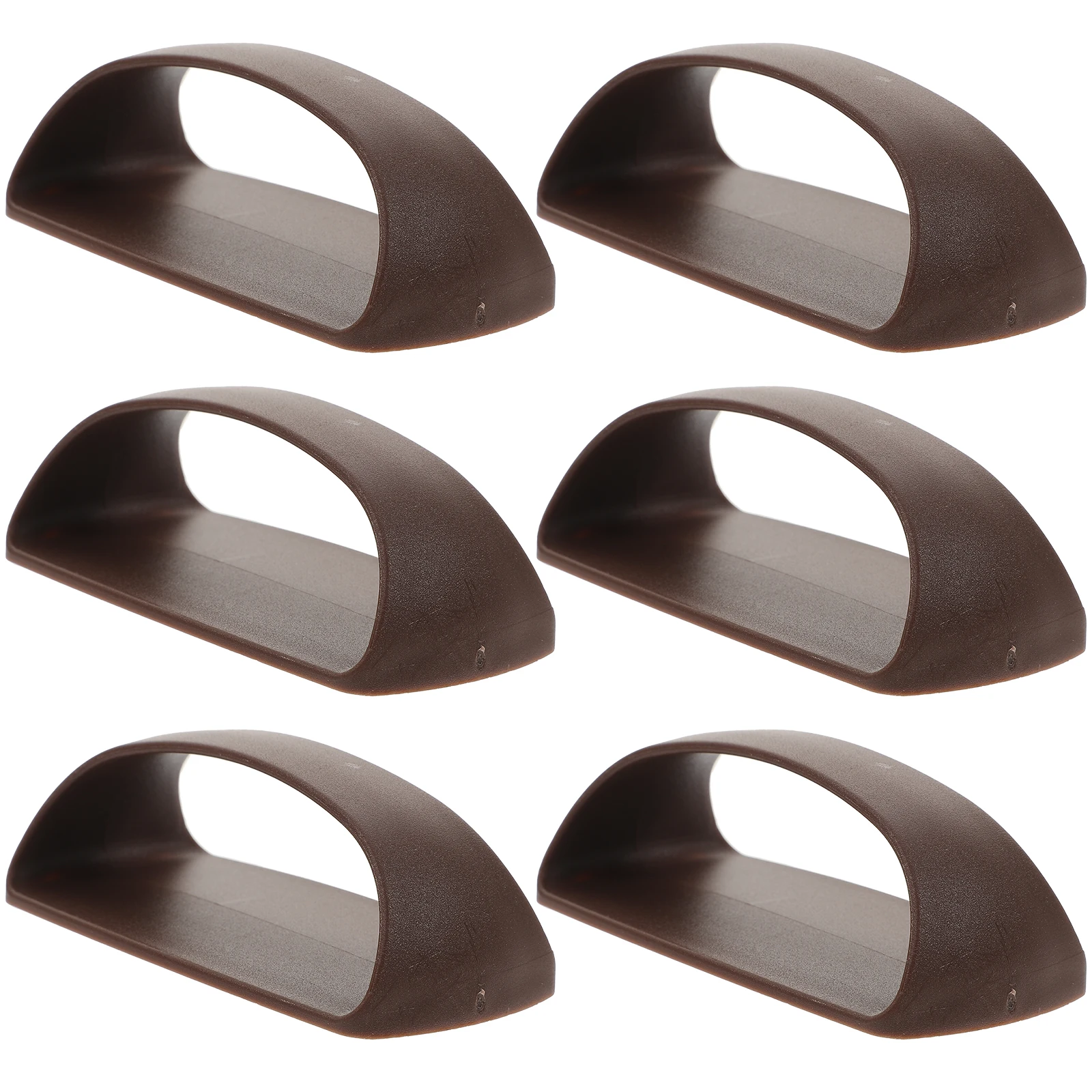 

6pcs Adhesive Cabinet Handles Premium Abs Stick On Pulls For Kitchen Drawer Door Furniture No Punching Easy Install Smooth