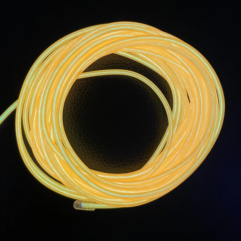 1m 3m 5m Glow EL Wire Neon Kabel voor Kerst Dansfeest DIY Kostuums Veelkleurig Verlicht Licht AA Batterij Lamp LED Strip