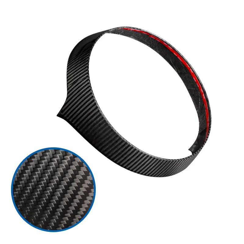 Car Styling Center Console Screen Decorative Frame Real Carbon Fiber Cover For Mini Cooper F60 Countryman Auto Accessories