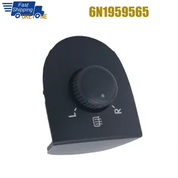 Electric Rearview Mirror Control Switch Adjust Knob Parts for VW Volkswagen Lupo Polo 6N1959565A 6N1 959 565A Car Accessories