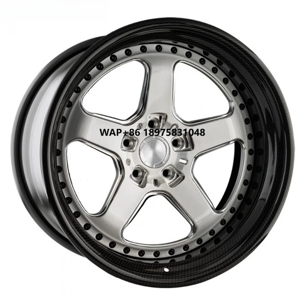 

3 Piece Forged Wheel Promotion Wheel Cnc Machine Car Alloy Rim 16 18 Inch 6x114.3