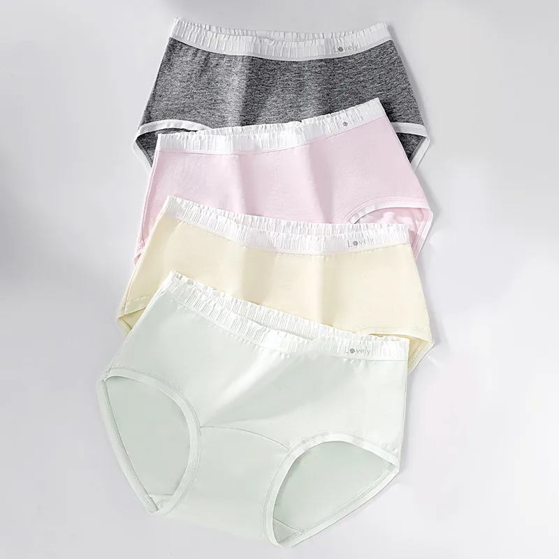 

Удобные женские трусики, мягкие сексуальные трусы без следов, тонкое нижнее белье со средней талией, нижнее белье из чистого хлопка, дышащее нижнее белье