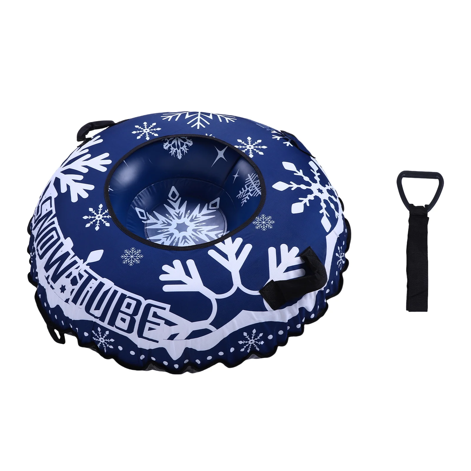 

Inflatable Snow Tube Sled Heavy Duty Snow Tube for Sledding with Handles Tow Rope Winter Outdoor Toy for Boys Girls Adults