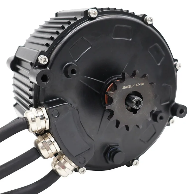 168‑Structure 40H 6KW PMSM Mid‑Drive Motor With Hall Encoder ForOff‑Road Electric Dirtbike Replacement Spare Parts
