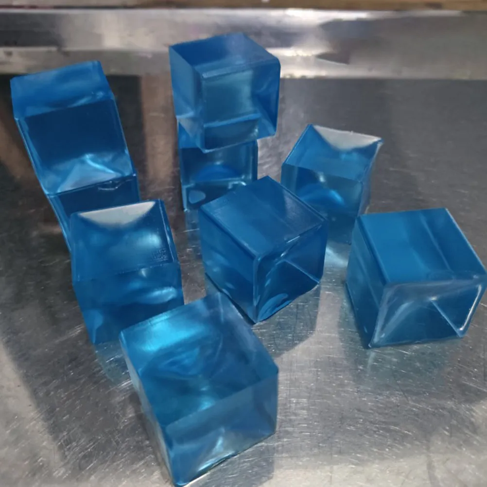 10 Pezzi Antistress a Forma di Cubetto di Ghiaccio, Giocattolo Sensoriale Elastico in TPR Morbido per Bambini e Adulti, Palla Antistress Portatile per Feste