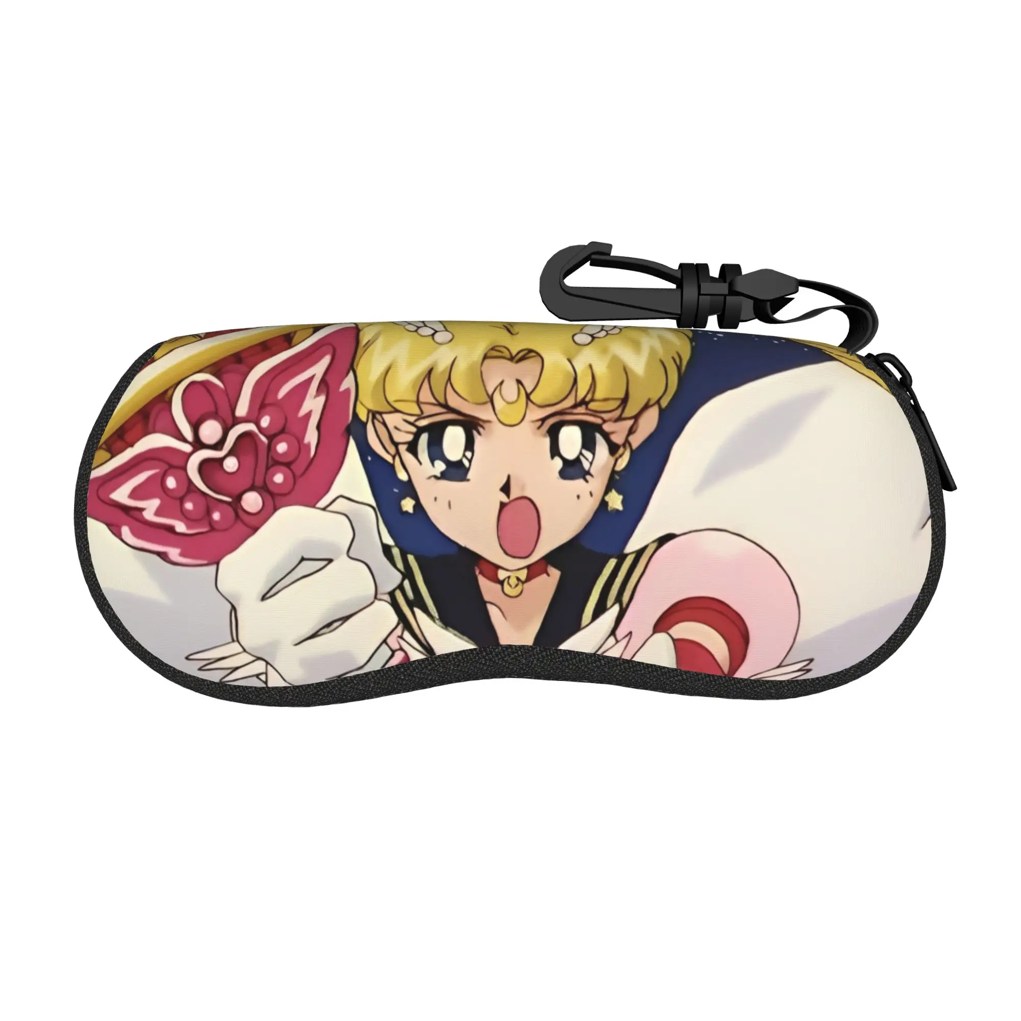 Anime Moon Girl Brillenetui für Männer und Frauen, Reisebox, Usagi Tsukino Brillenaufbewahrungsbox, Büro-Brillenbox