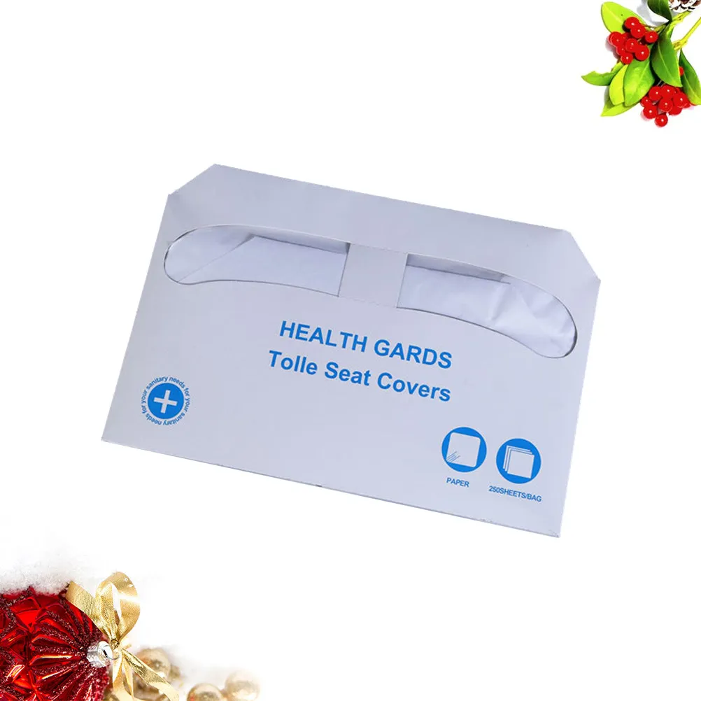 

250 Sheets White Flushable Wood Pulp Toilet Seat Cover Pad Disposable Sanitary Portable Travel Outdoor Hotel Park Use Eco