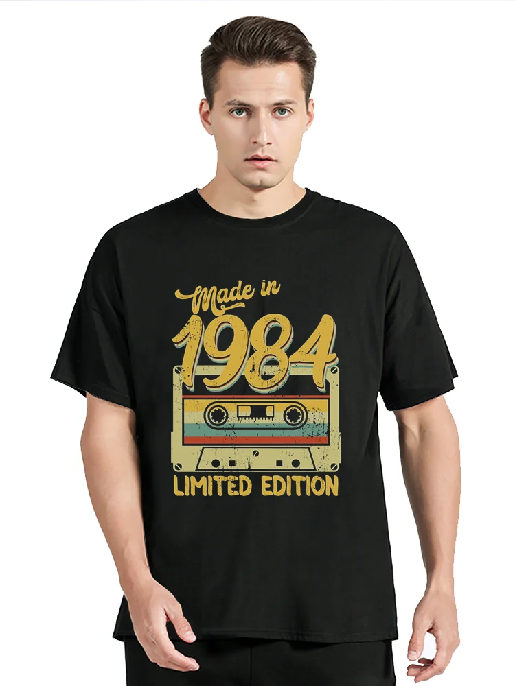 Funny Made In 1984 Limited Edition Classic T-Shirt Summer Graphic Cotton Streetwear Tshirt  Birthday Gifts Men Clothing T Shirt