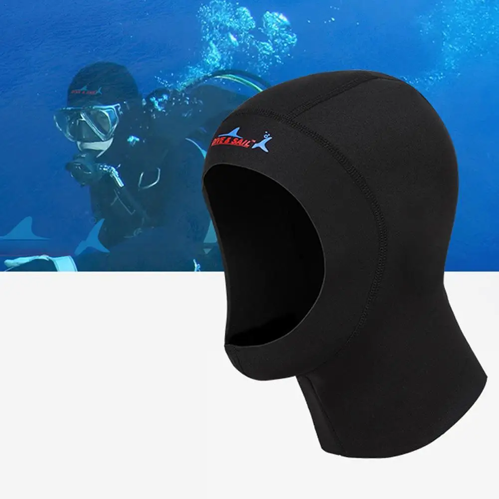 Ultrathin 1mm Neoprene Dive Cap Hood Equipment Snorkeling Hat Underwater Keeping Winter Swim Warm Wetsuit Protect Hair