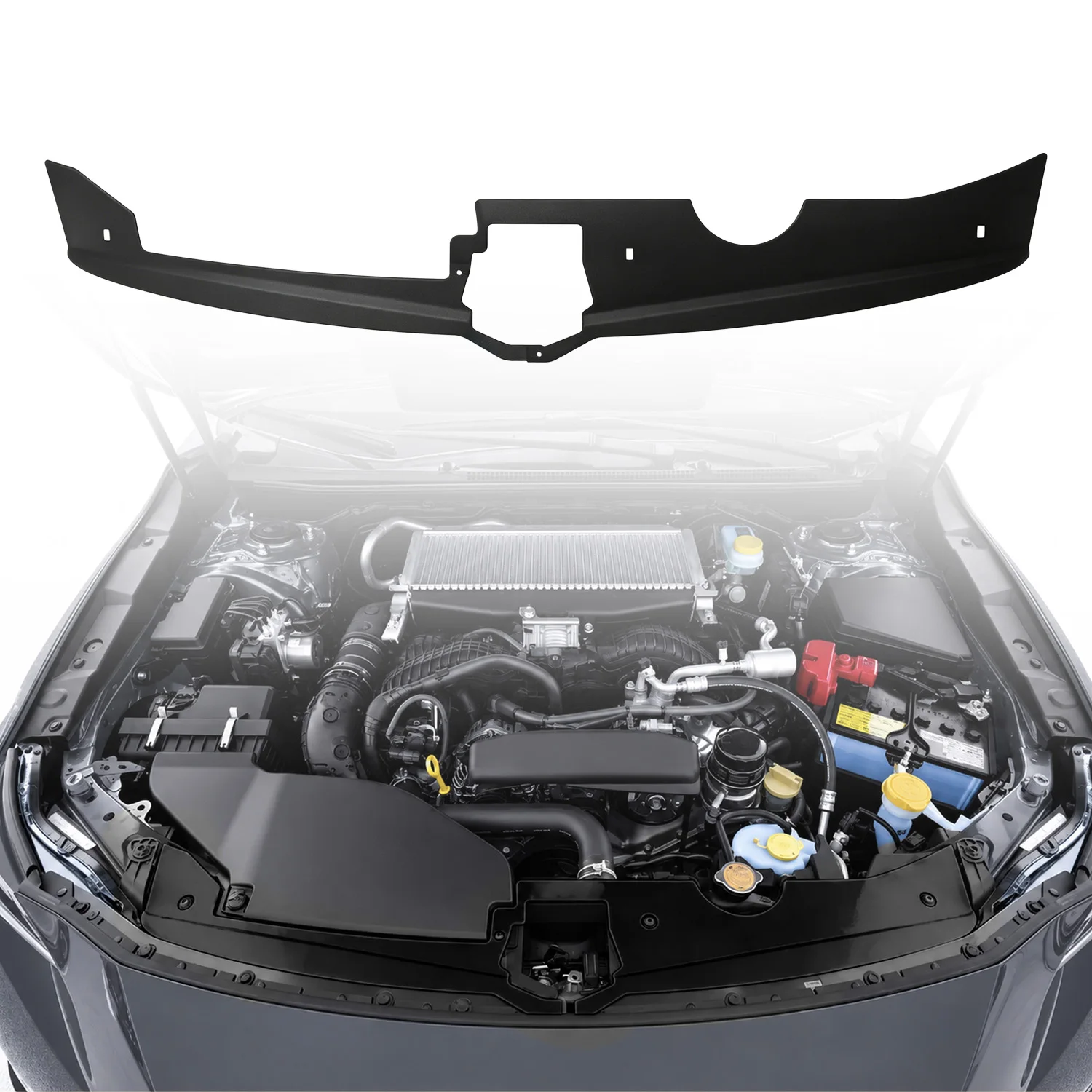 For Subaru WRX VB 2022-2026 Aluminum Engine Bay Side Cover Panels Radiator Shroud Trim Accessories With Full Mount Hardware 2PCS
