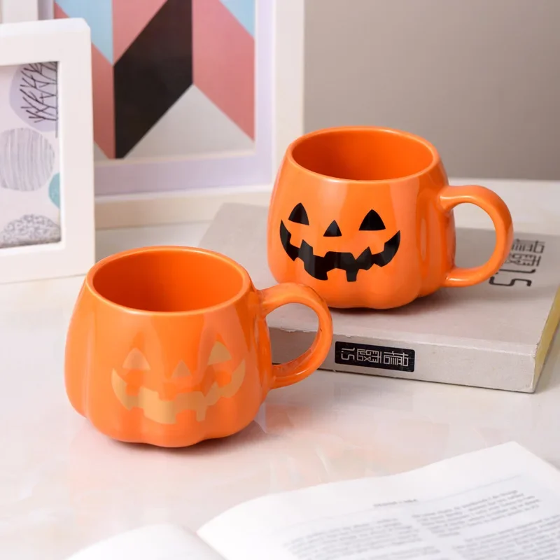 

Cartoon Pumpkin Ceramic Coffee Mug Mug Halloween Gift for Girls To Drink Tea Milk Drink Mugs Cups Cup