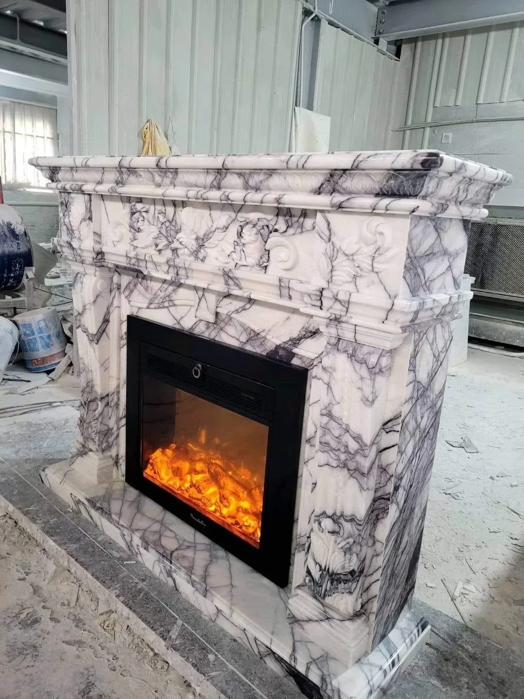 Custmozied Design Marble Fireplace With Wholesale Price