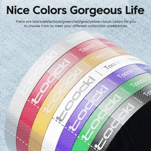 منظم إدارة الكابلات Toocki، اللفاف الأسلاك القابل للتمزق، ملحقات الهاتف، منظم سلك السلك، 1 م، 2 م، 3 م، 5 م أعلى 6 مبيعات مستعملة للرأس والكتل - رقم 1