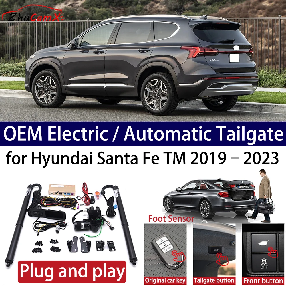 

ZhuCamX for Hyundai Santa Fe TM 2019–2023 Car OEM Power Electric Automatic One-Click Smart Liftgate Tail Gate Support Opener