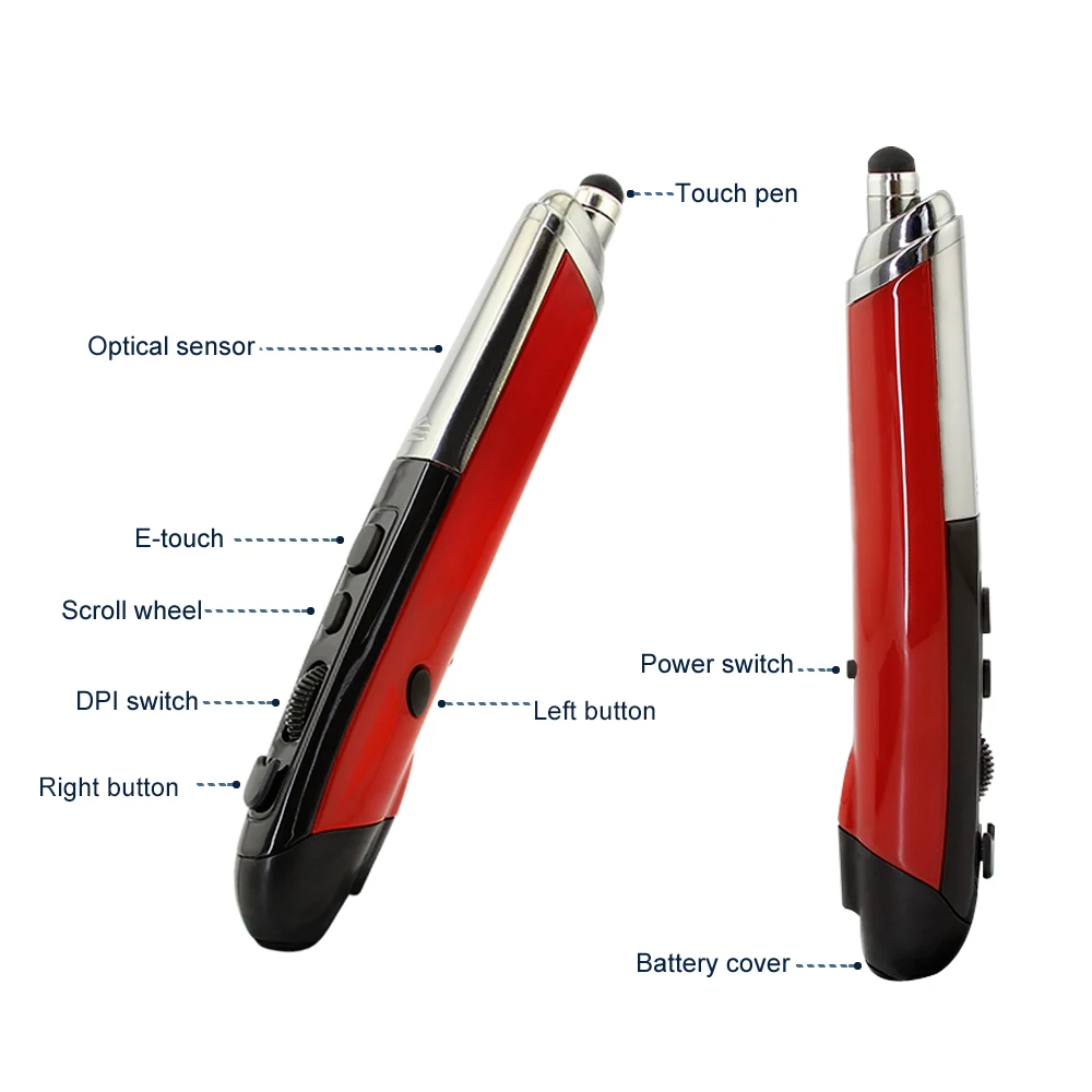 Multifunktions Drahtlose PPT Stift Maus 2,4G Computer Optische Mini Bleistift Mäuse Ergonomische Tragbare USB Maus Für PC Laptop Bildung
