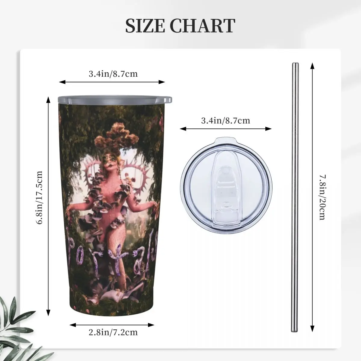 Stainless Steel Tumbler Melanie Martinez Coffee Mug Portals Music Album Portable Cold Drink Car Mugs Travel Custom Water Bottle