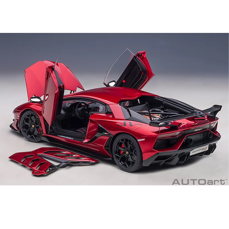 Autoart 1:18 Lamborghini Aventador Svj Alloy Car Model Collectible Simulation Car Model Metal Diecast Vehicles