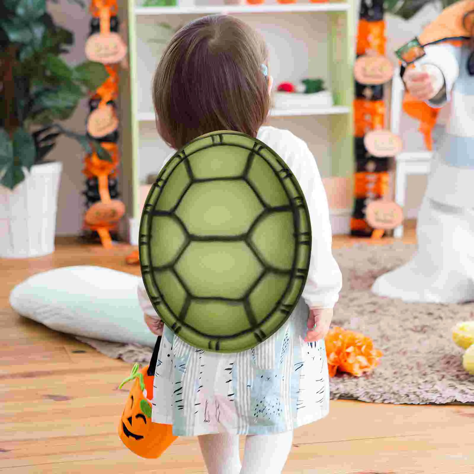 2 Pcs Inflatable Halloween Costume Eva Turtle Shell Party Tortoise Shells Props Turtles Toys Number Cosplay for Kids Child Baby