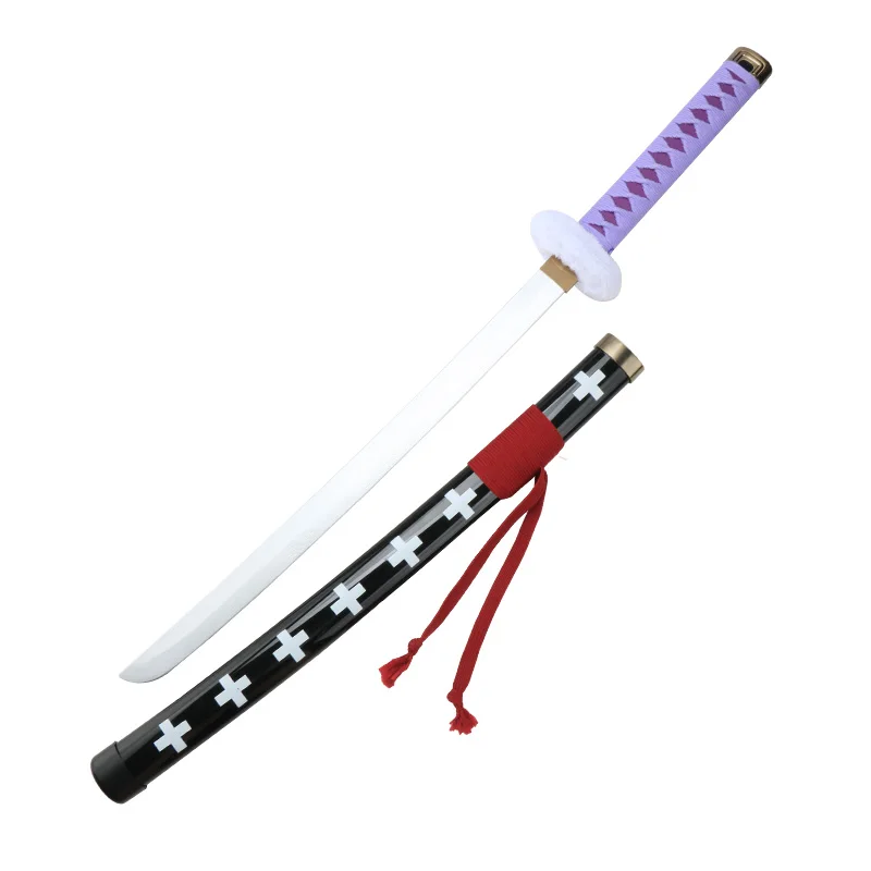 Roronoa Zoro Katana 80cm/31.5" Role-playing Weapons Props Trafalgar Law Purple Anime Character Sword Halloween Gifts