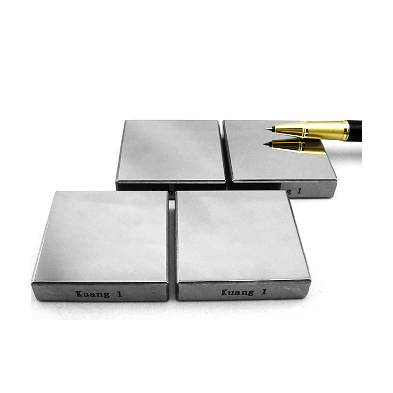 Bloque de dureza Rockwell estándar americano ASTM, 88-92HR15N HR30N HR45N 54-72HR45T50X50X10mm utilizado para pruebas de calibración Rockwell