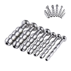 5-11 MM Metal Urethral Dilator Stainless Steel Urethral Sound Penis Inserts Male Masturbator Penis Stimulation Horse Eye Stick