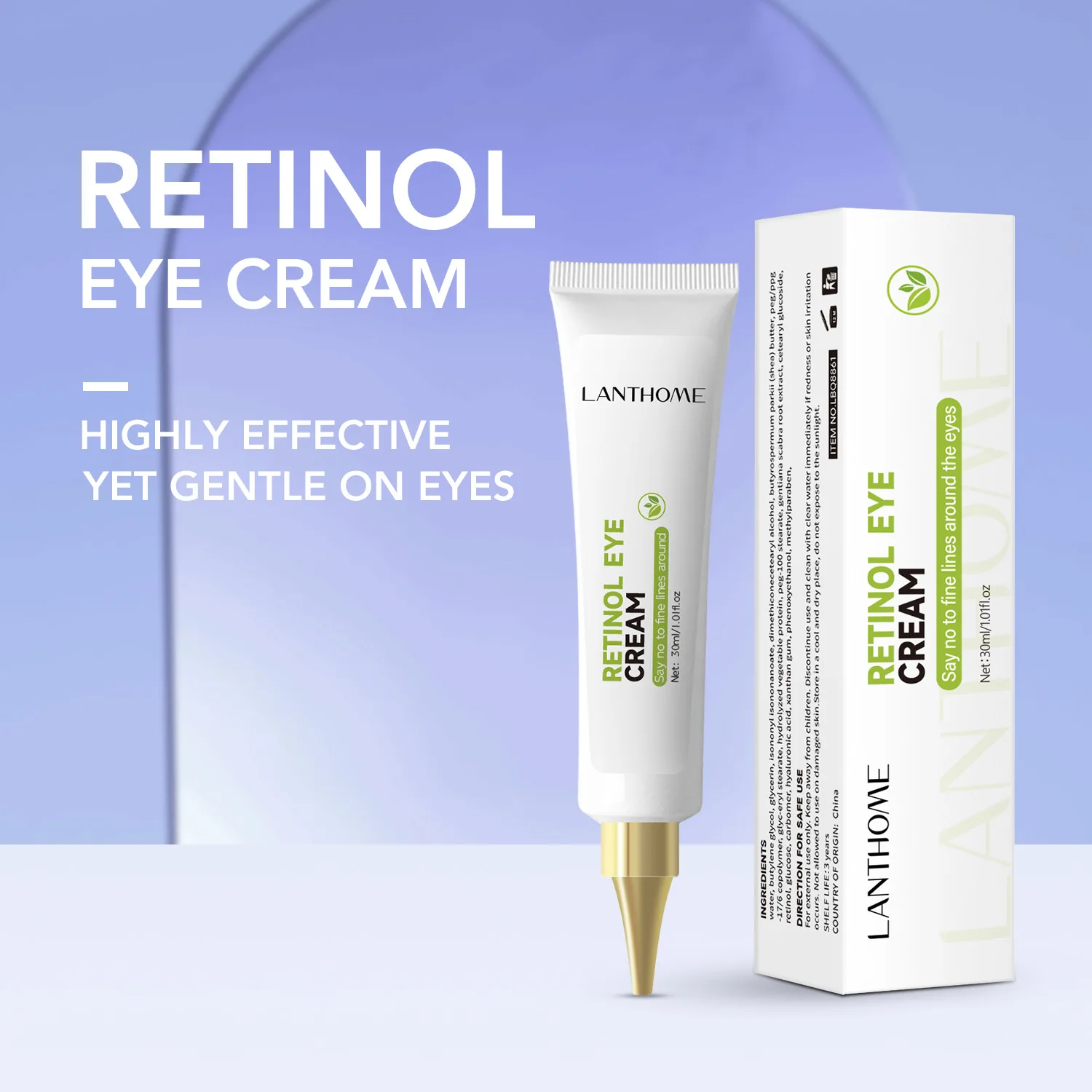 

Best Seller Lanthome Retinol Eye CreamMoisturizing Light Lines Moisturizing 30ml