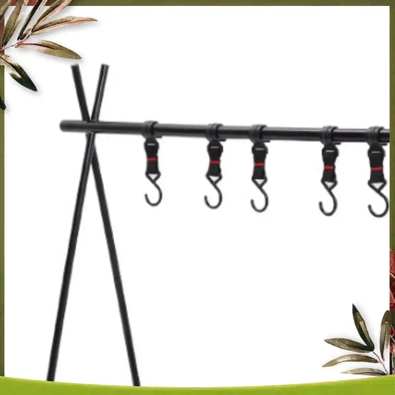 

Reliable-Frame+Net Bag Camping Rack Folding Ultra-Light Camping Tripod Travel Sundries Hanger