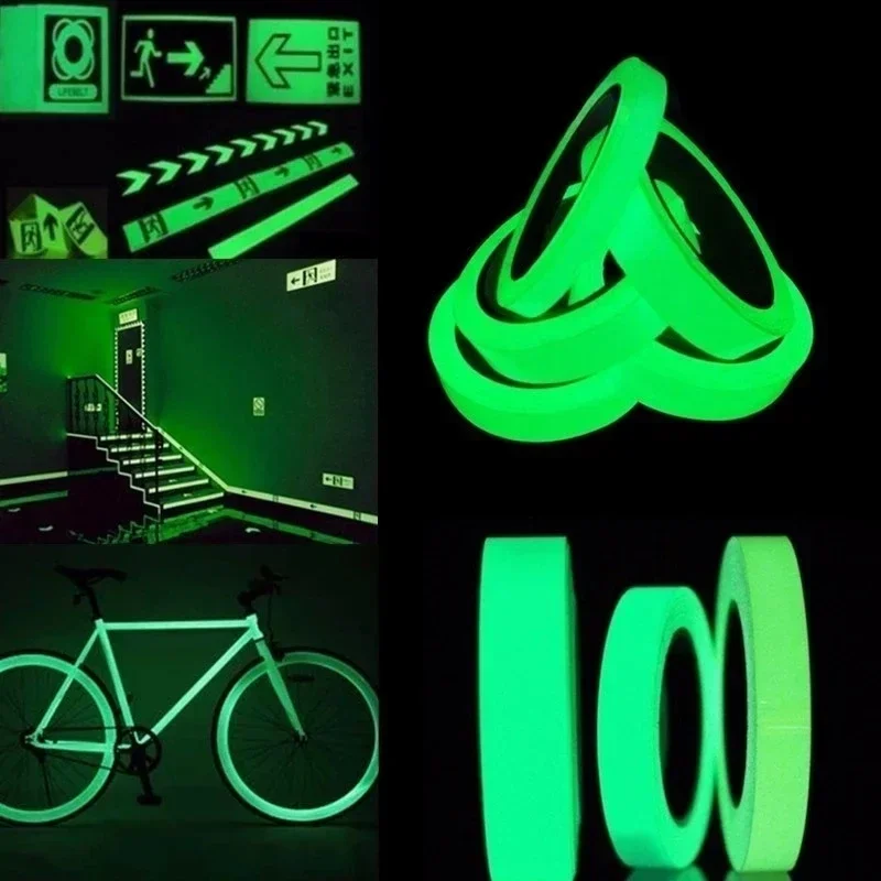 Reflective Tape Car Stickers Funny Decal DIY Light Luminous Warning Glow Dark Night Tapes Sticker Safety Car-covers Accessories