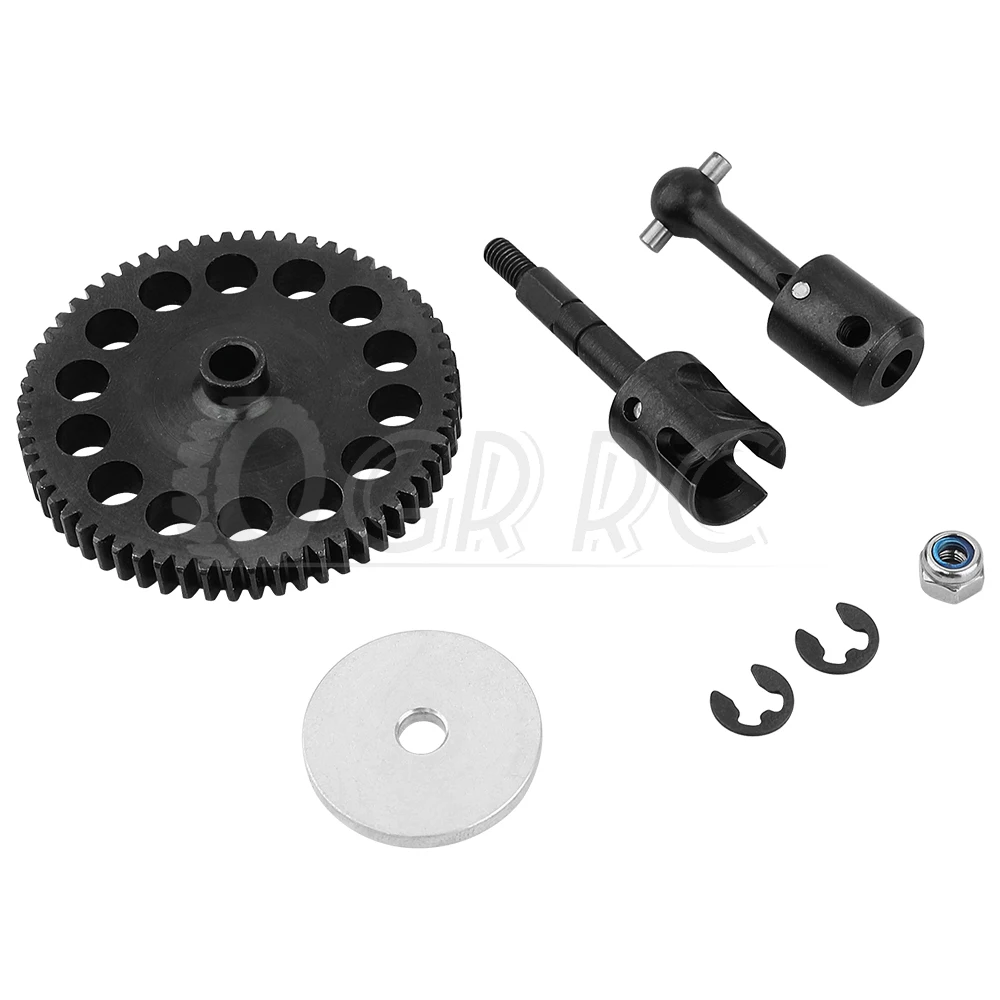 Steel Duty Geabox Connect Motor Mount 32P 60T Spur Gear and Gear Shaft Kit for Axial SCX10 PRO 1/10 RC Crawler Upgrade Part