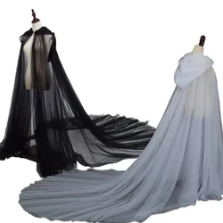 Medieval Gothic Fairy Elf Maxi Floored Wedding Fancy Cosplay Costume Adult Women Robe Halter Stand-up Collar Off-Shoulder Cloak