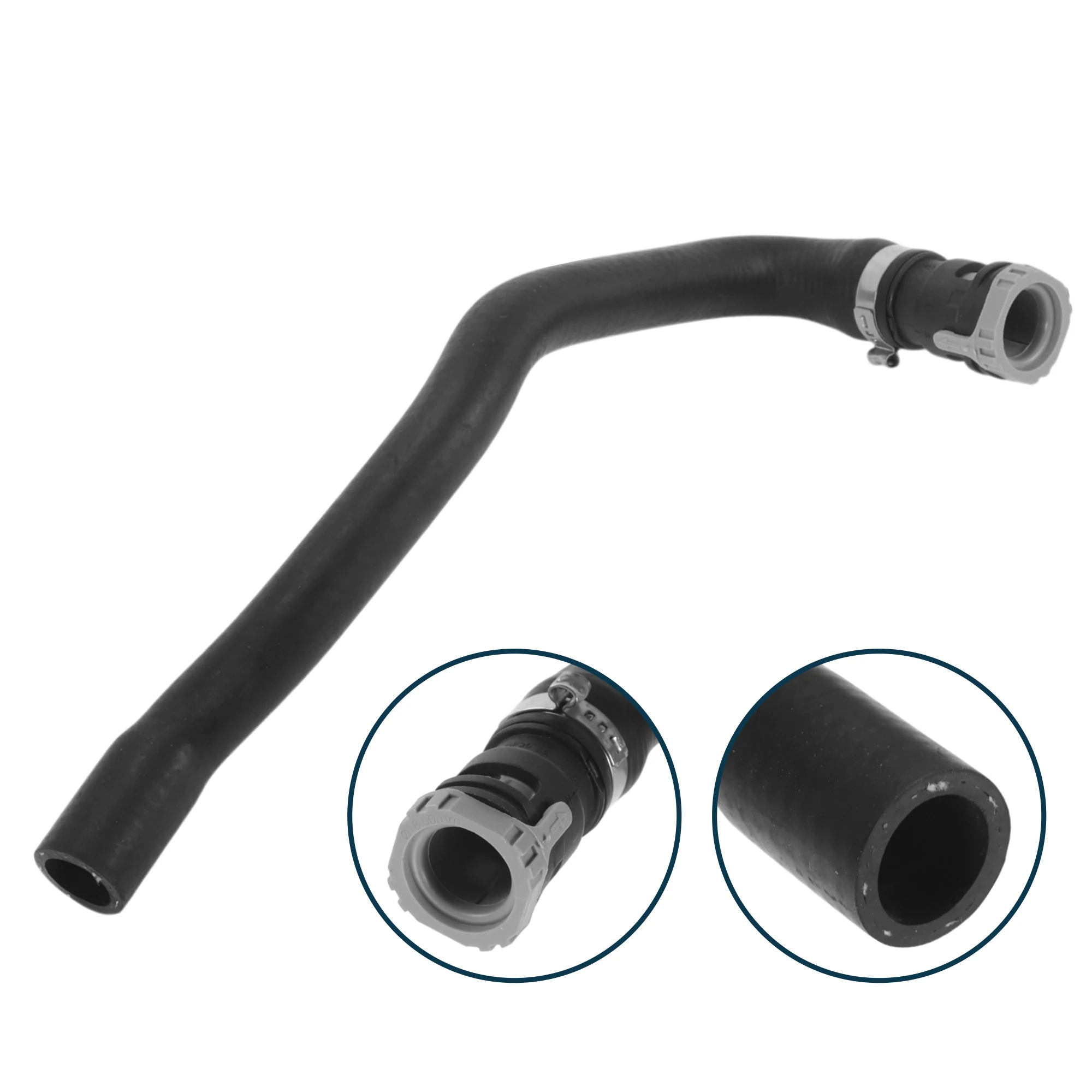 UXCELL خرطوم المبرد سخان خرطوم رقم LR006144 لاند روفر لرينج روفر إيفوك 2013 أنبوب تبريد سائل مطاطي أسود 1 قطعة