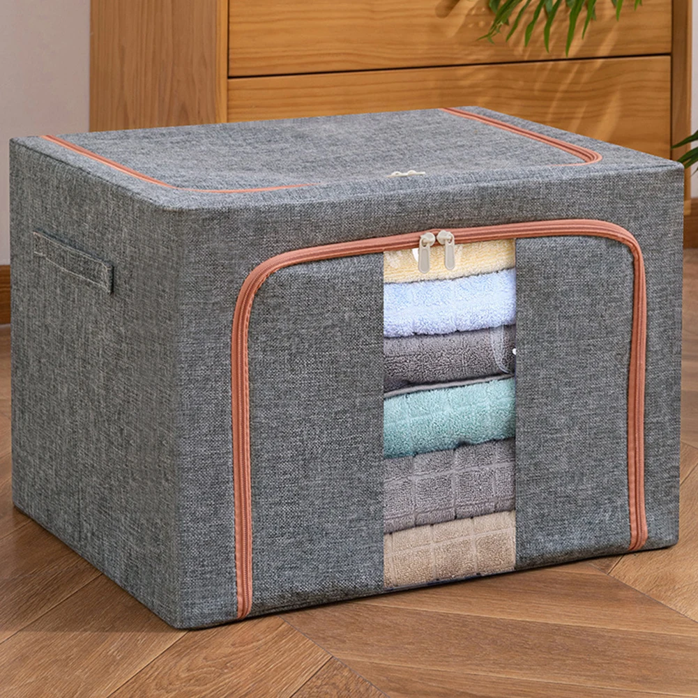 Foldable Storage Organizers Clothes Blanket Quilt Organizer Box Large Capacity Closet Sweater Storage Clothes Cabinet Organizer