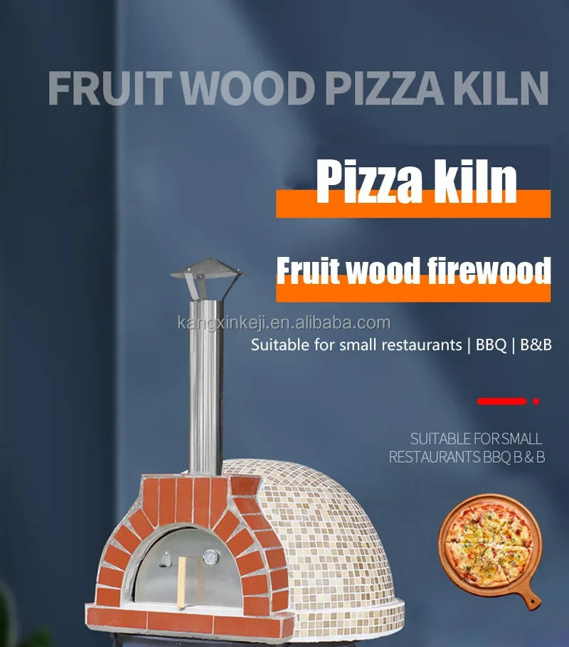 Factory direct outdoor garden Freestanding wood fired clay pizza oven for low price