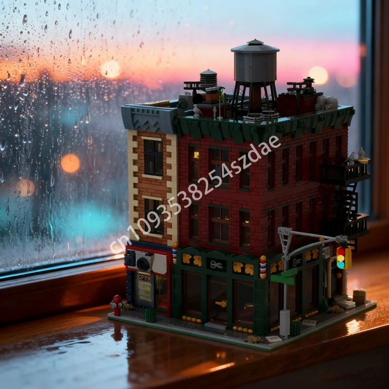 4975 قطعة MOC ركن صالون حلاقة وحدات نموذج اللبنات لعبة العمارة هدية الكريسماس تجميع الطوب الاطفال عيد ميلاد #1