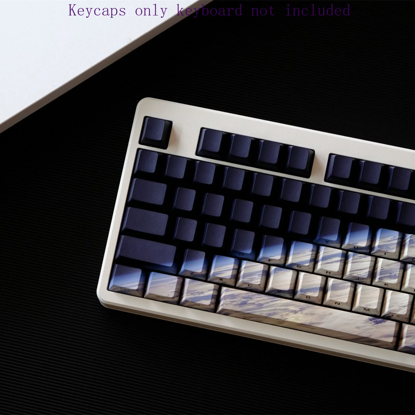 Thunder Gate Keycap 세트 PBT 체리 사이드 조각 투명 크리 에이 티브 60/84/98/108 기계식 키보드에 적합