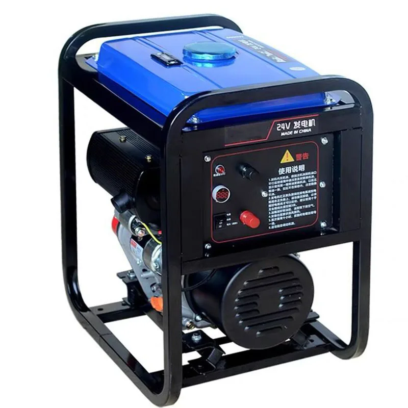 6KW 24V DC generator 24V diesel generator parking air conditioner diesel generator 24V battery charger