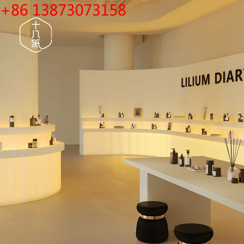screen folding rack partition baffle commercial office library luminous paper screen wind light object paper wall