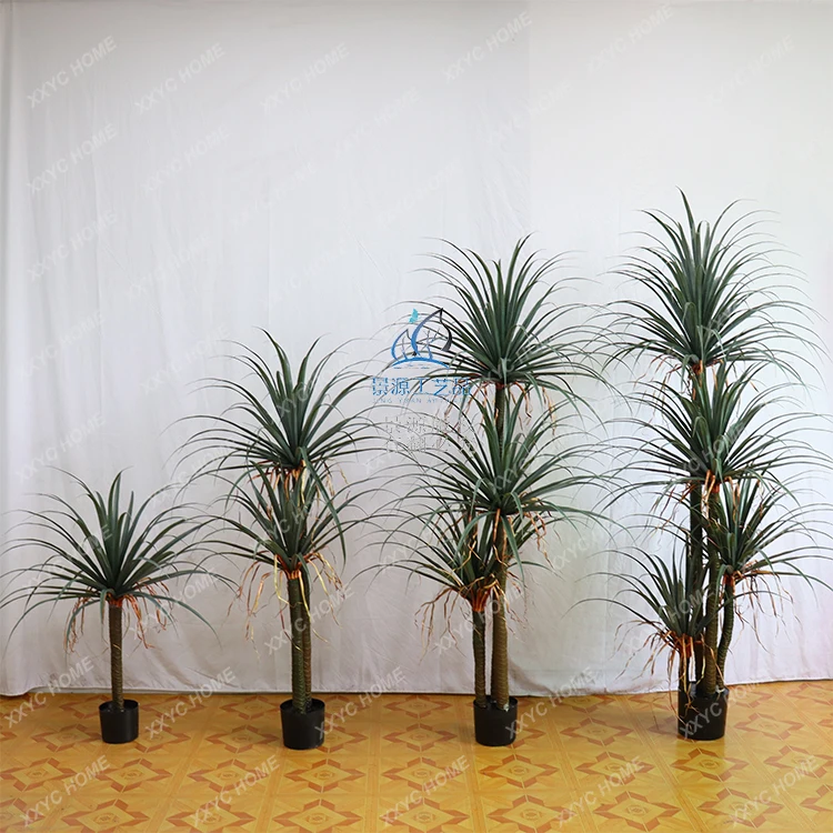 Artificial Green Plant Multi-Bar Dracaena Floor Ornaments Decoration Indoor Fake Bonsai Dragon Blood Iron Landscape