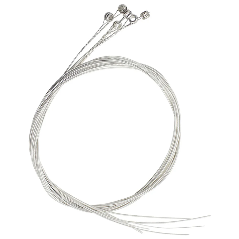

6Pcs Guitar Strings Stainless Steel for Acoustic Folk Bass Easy Install Tone Enhancing Acoustic Guitar Strings