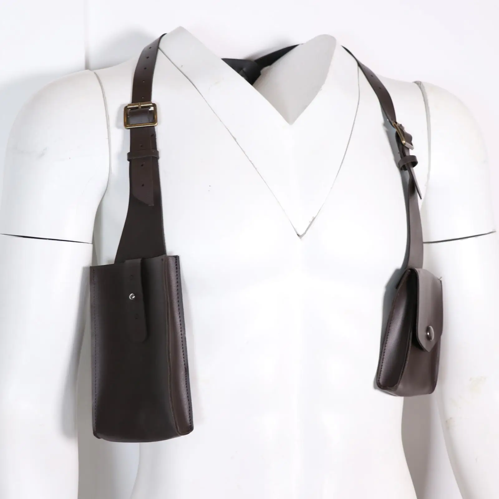 

Men's Adjustable Strap Underarm Shoulder Bag Medieval Vintage Renaissance Halloween Theme Party Role Playing Leather Wallet