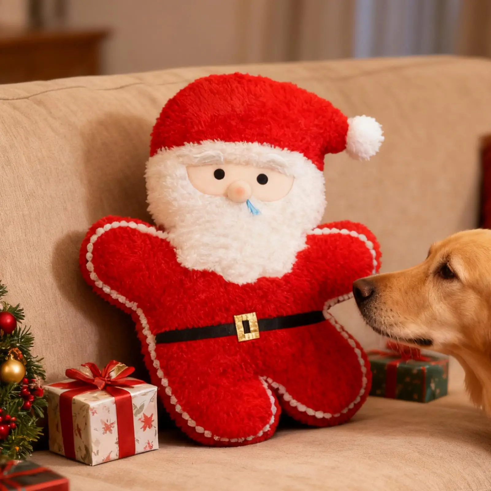 Bonecos de peluche navideños para niños, árbol de Papá Noel, muleta suave de peluche, juguetes para niños, regalo de decoración familiar de Navidad