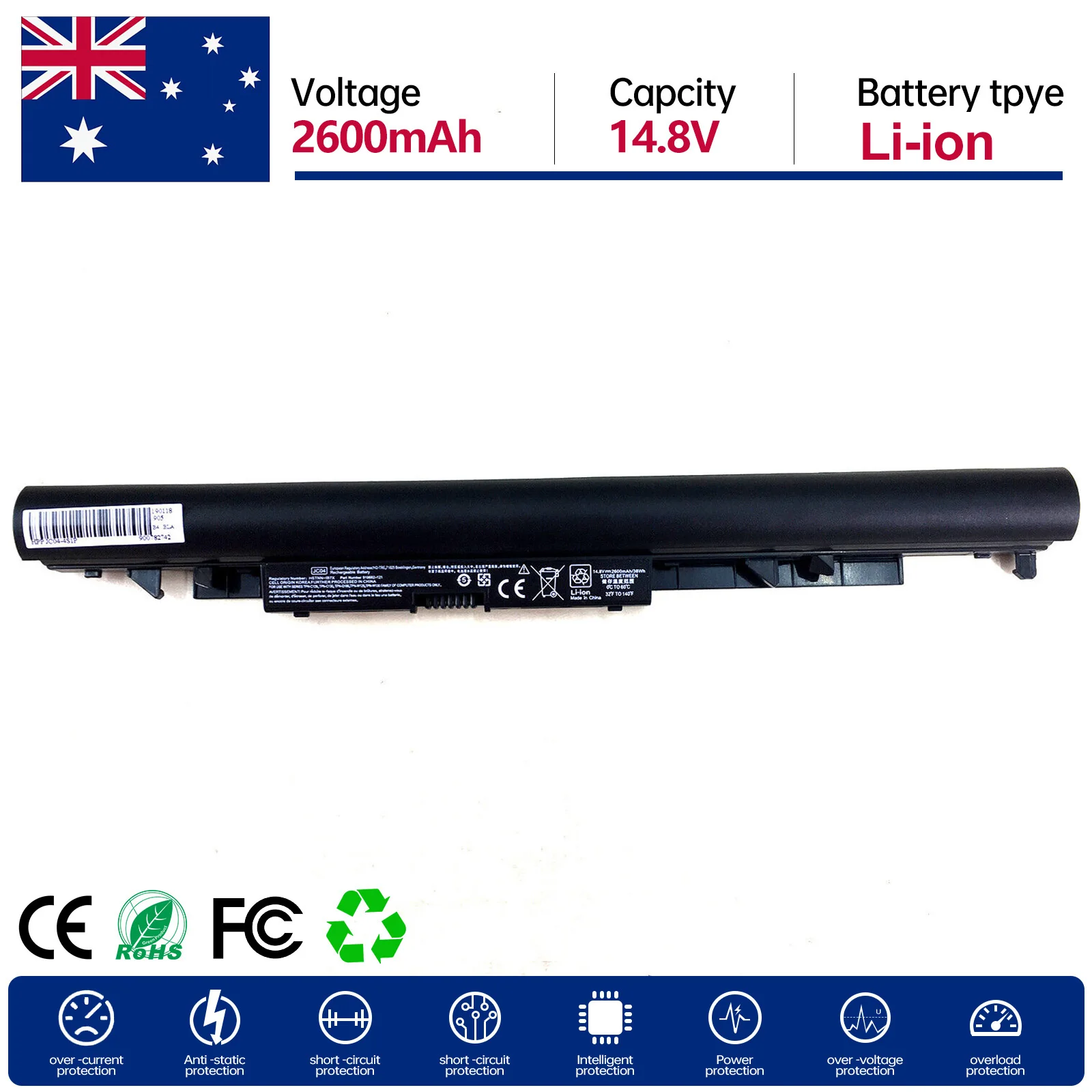 

JC03 JC04 Laptop Battery for HP 14-BS 15-BS 17-BS 15-BW 17-AK 919700-850 HSTNN-PB6Y 919682-831 HSTNN-LB7W HSTNN-DB8E HSTNN-LB7W