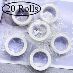 20Rolls 9M Eyelash Tape Non-woven Eyelash Extension Paper Tape Breathable Wholesale Adhesive Patches Under Eye Pad