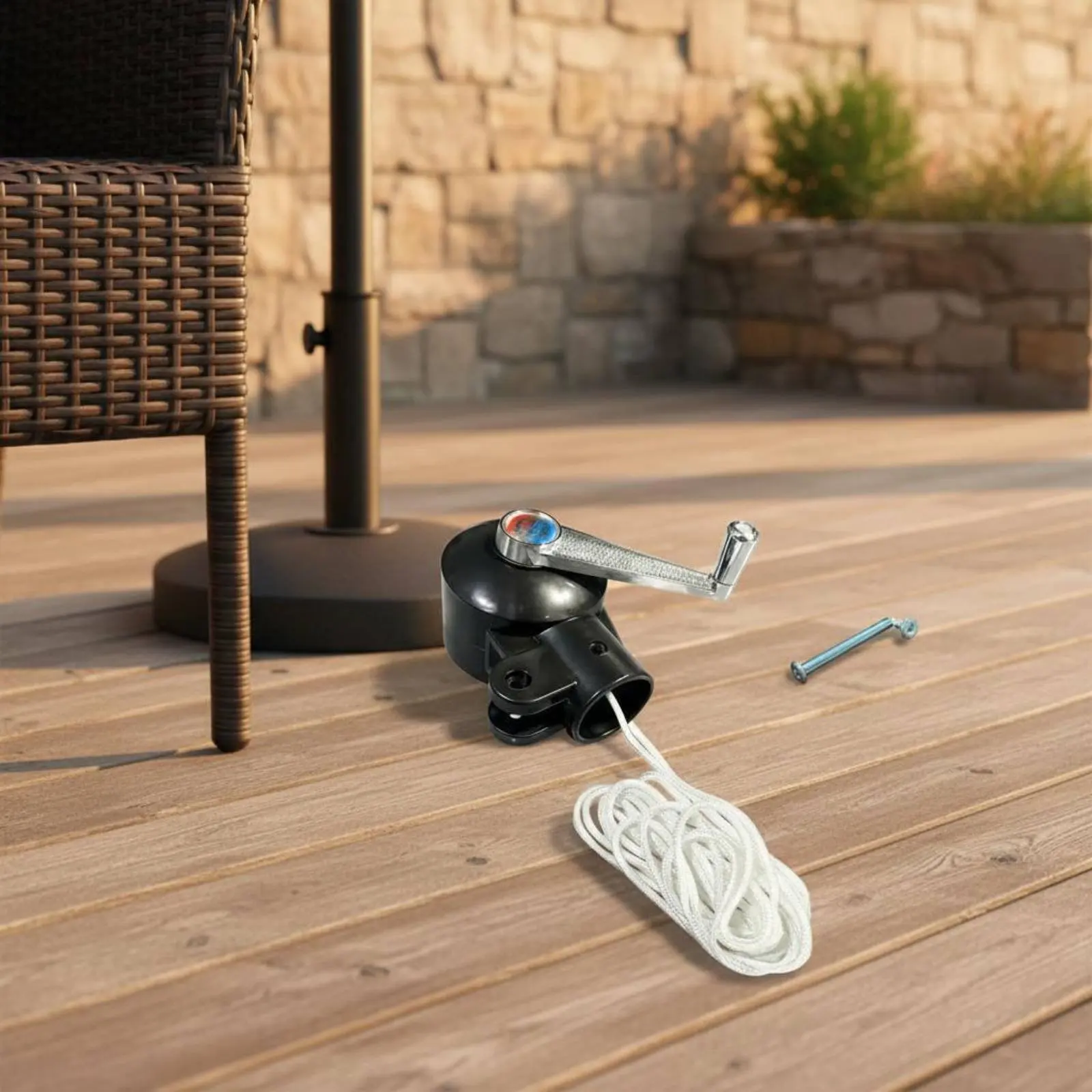 Patio Umbrella Crank Handle Replacement Part Umbrella Winding Handle Patio Umbrella Cord Set Heavy Duty Outdoor Accessory Space